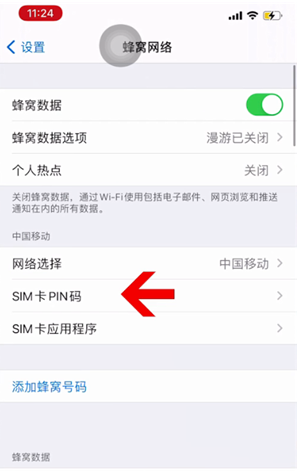 东坑镇苹果14维修网分享如何给iPhone14的SIM卡设置密码 