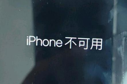 东坑镇苹果服务网点分享锁屏界面显示“iPhone 不可用”如何解决 